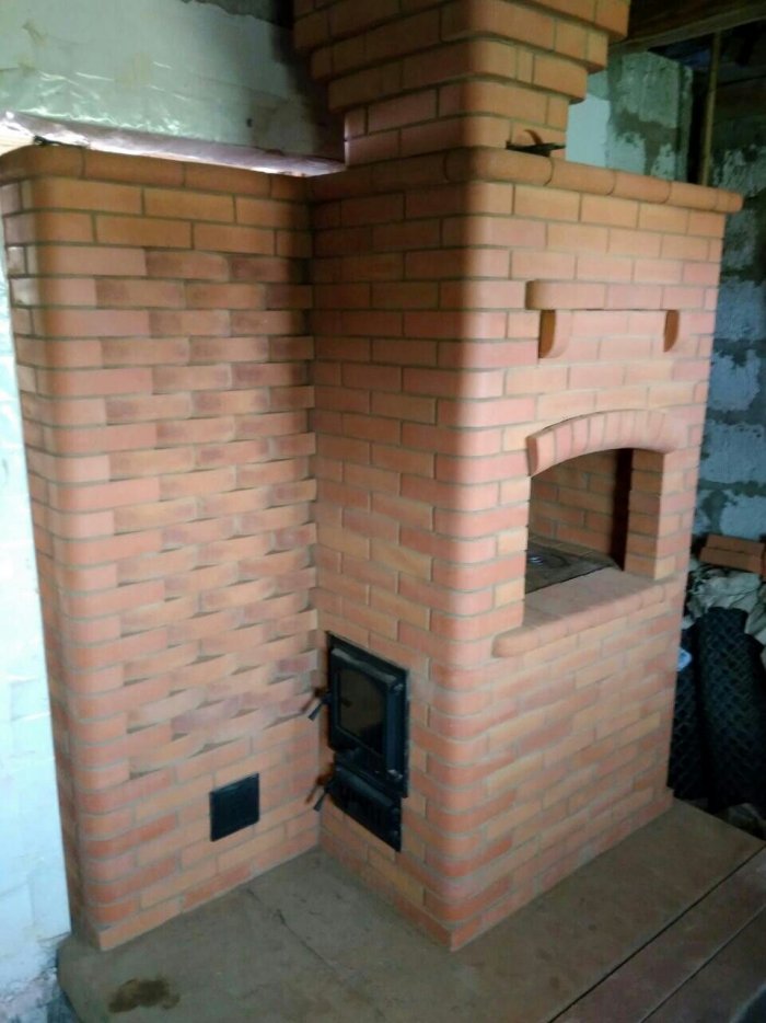 Финская печь с лежанкой