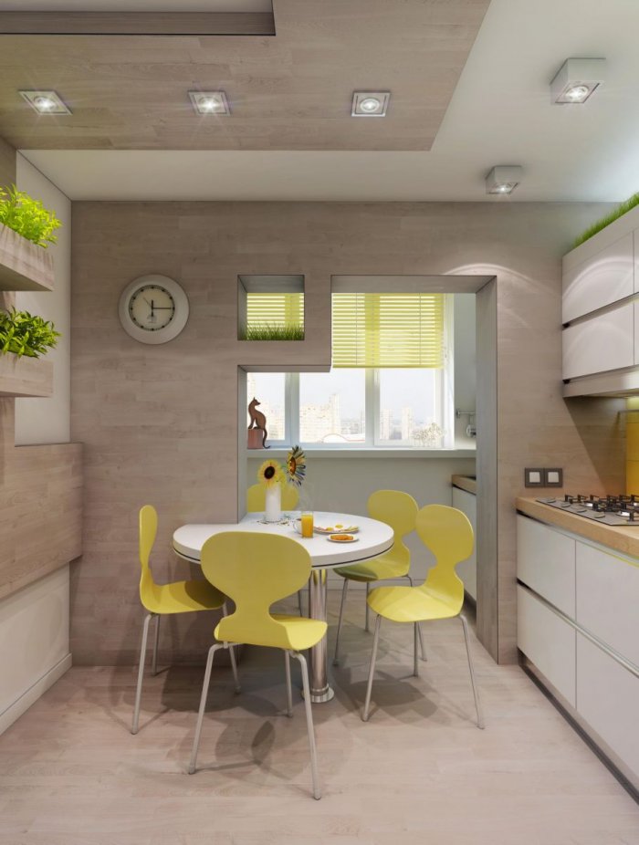 Интерьер кухни 14м2