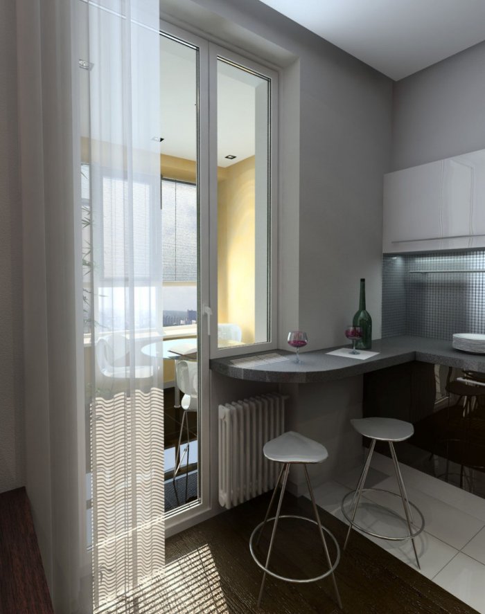 Кухня на балконе