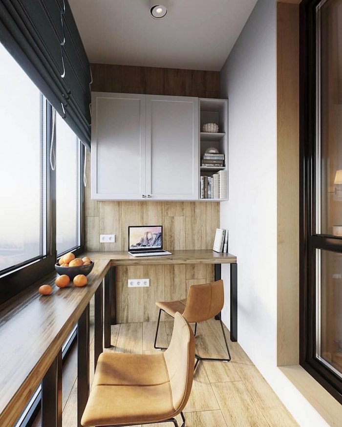 Маленькие кухни на лоджии