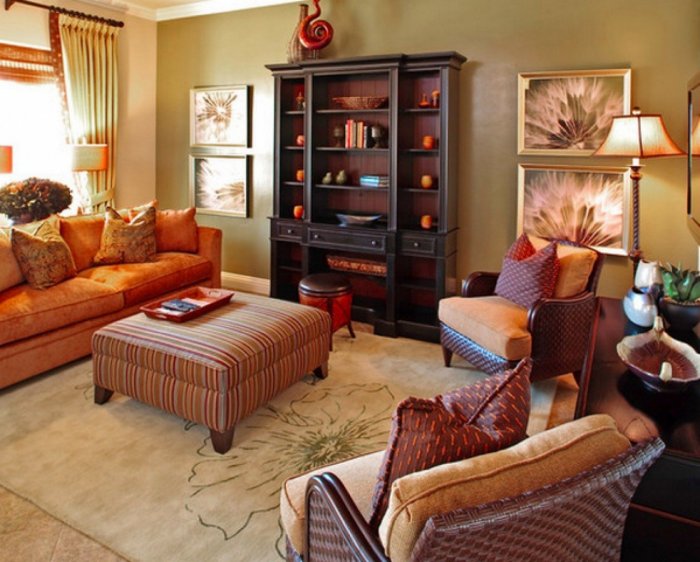 Уютный интерьер гостиной