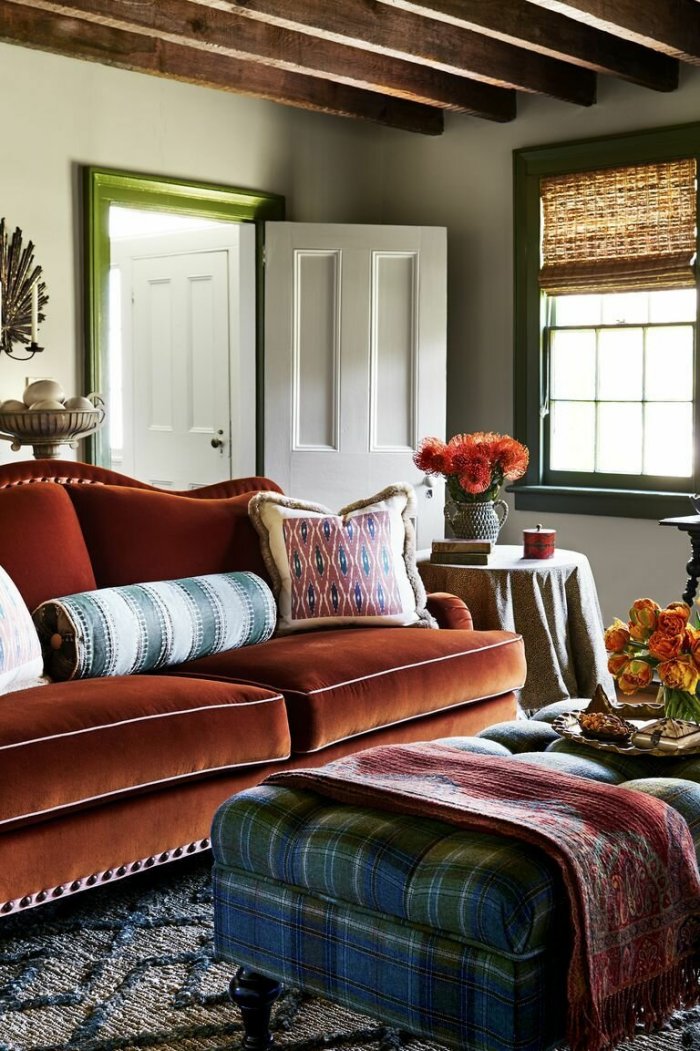 Сочетание терракотового цвета в Интер