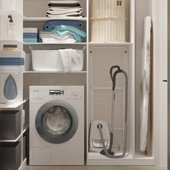Прачечная в ванной комнате