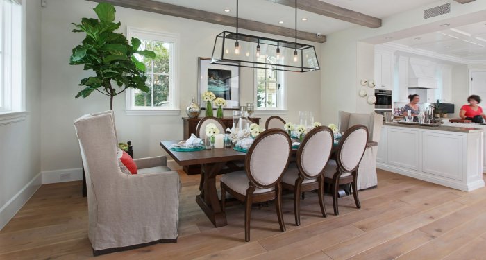 Декоративные балки на потолок на кухне