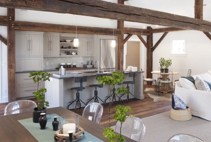 Летняя кухня в скандинавском стиле