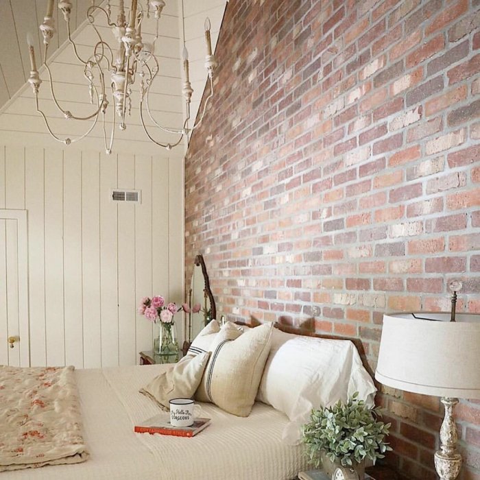 Сочетание кирпича в интерьере