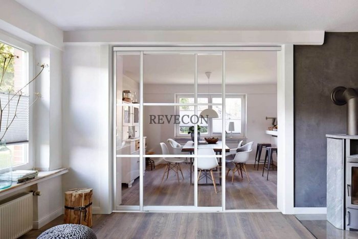 Перегородка между кухней и гостиной