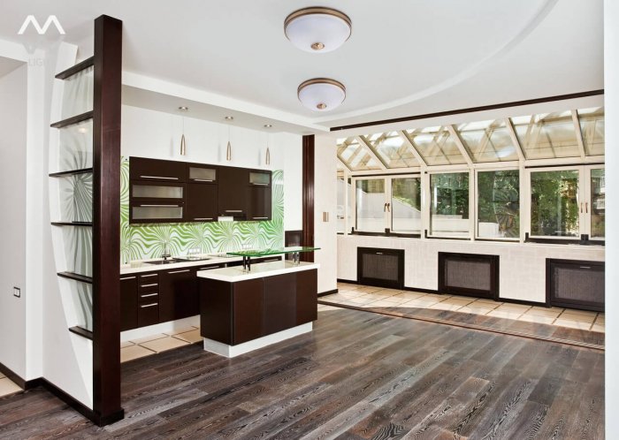 Стеклянные перегородки для зонирования пространства