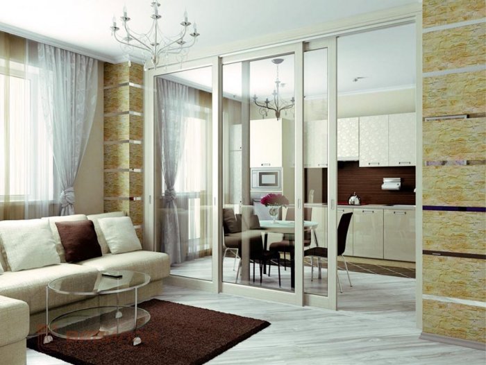 Раздвижные стеклянные двери