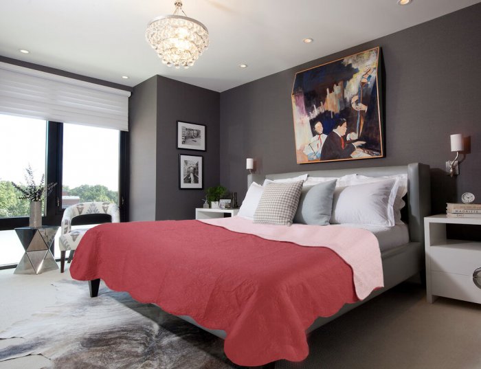Стильная современная спальня