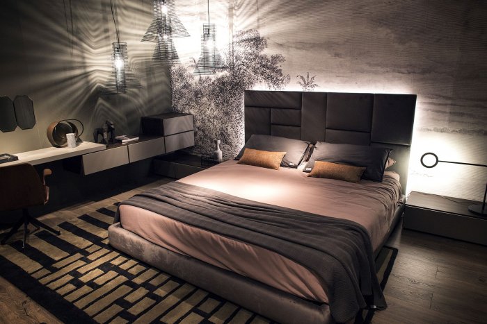 Спальня для мужчины в современном стиле