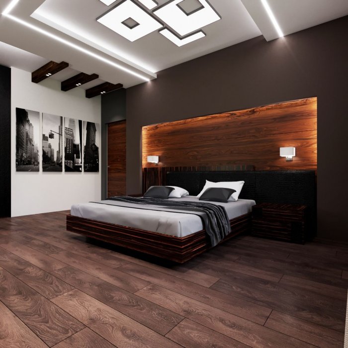 Спальня в мужском стиле