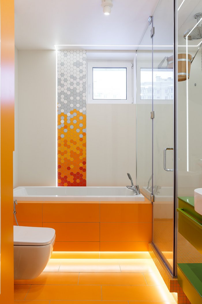 Яркая ванная комната