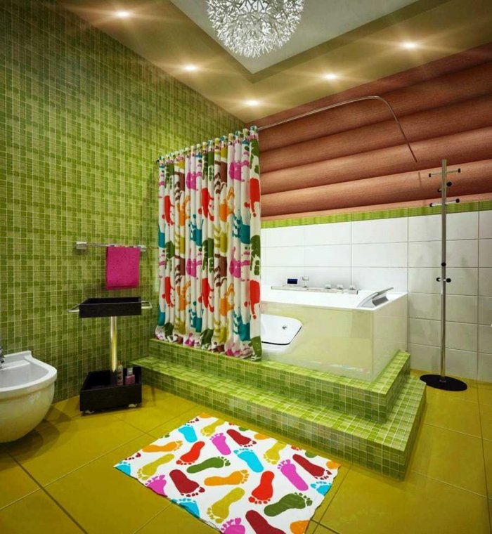 Яркая ванная