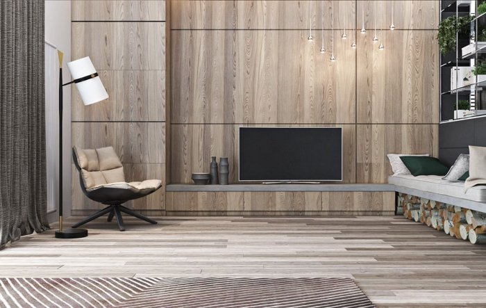 Панель МДФ Союз Вудсток в интерьере