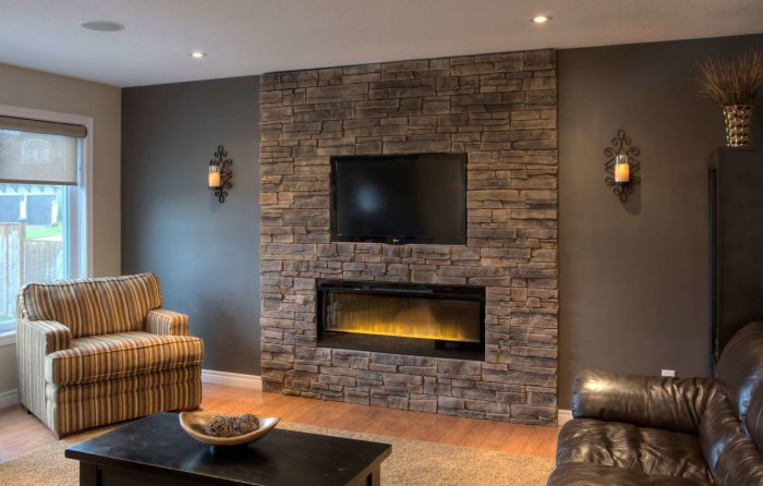 Искусственный камин в интерьере