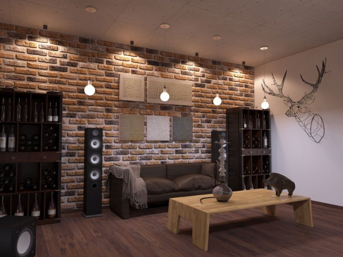 Отделочный камень в интерьере