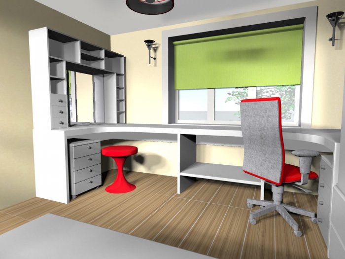 Интерьер детской комнаты для школьника