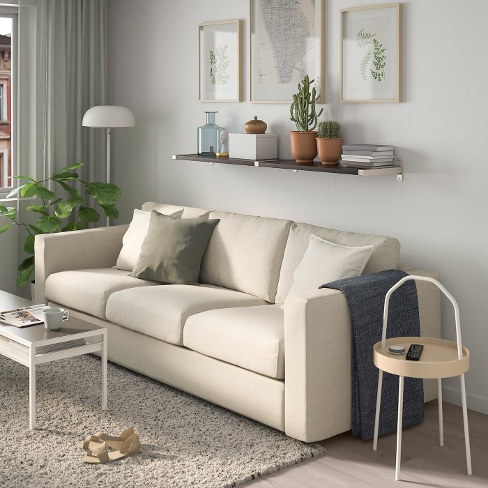 Bergshult бергсхульт полка, белый120x30 см