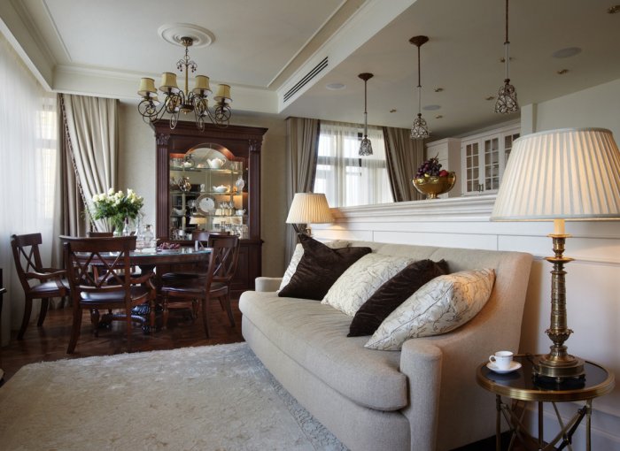 Неоклассический стиль в интерьере квартиры