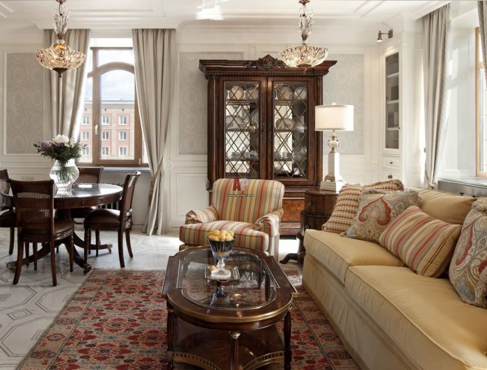 Гостиная американская Неоклассика
