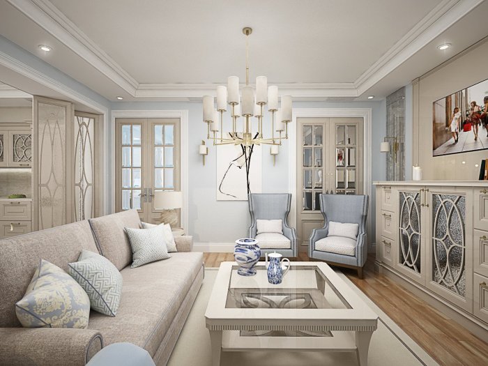 Гостиные в американском стиле