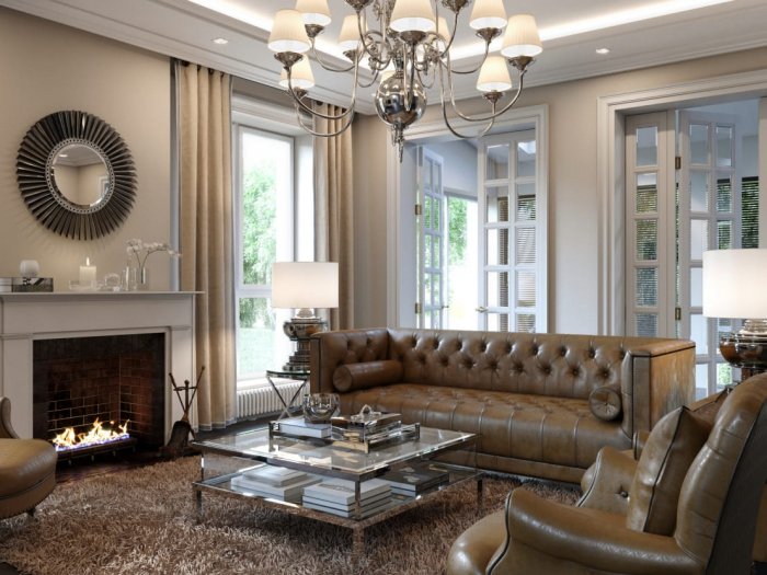 Освещение в стиле американская классика