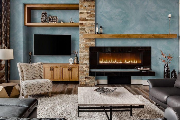 Камин в интерьере