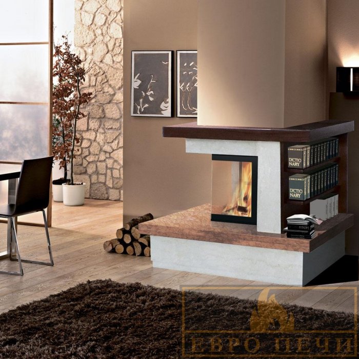 Дровяной камин EDILKAMIN Titano Plus + портал Maya