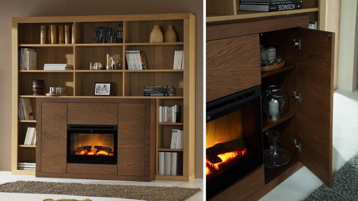 Камин в шкафу