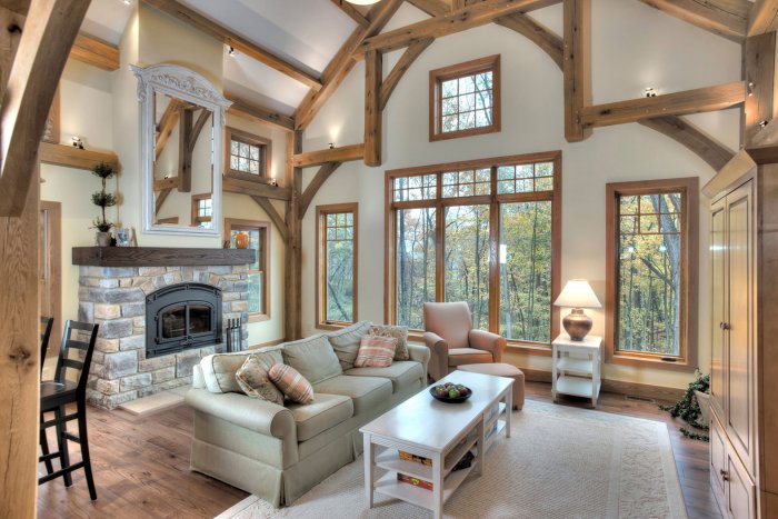 Интерьер фахверк гостиная