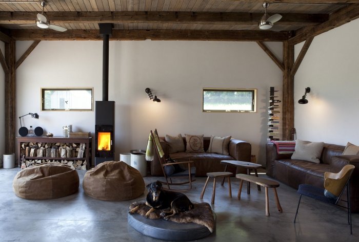 Фахверк балясины потолок