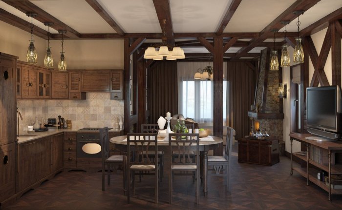 HUF haus фахверк интерьер