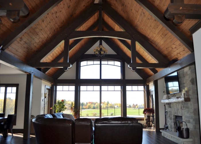 Фахверк кухня гостиная