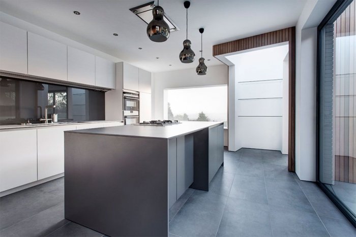 Кухни в минималистическом стиле с островом