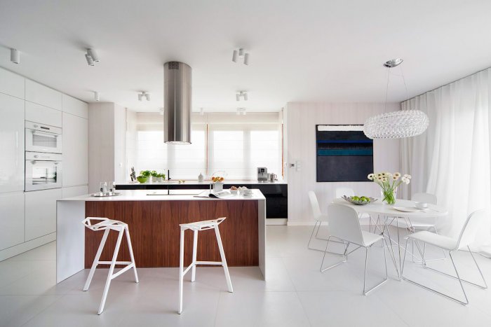 Кухня в доме в стиле Минимализм