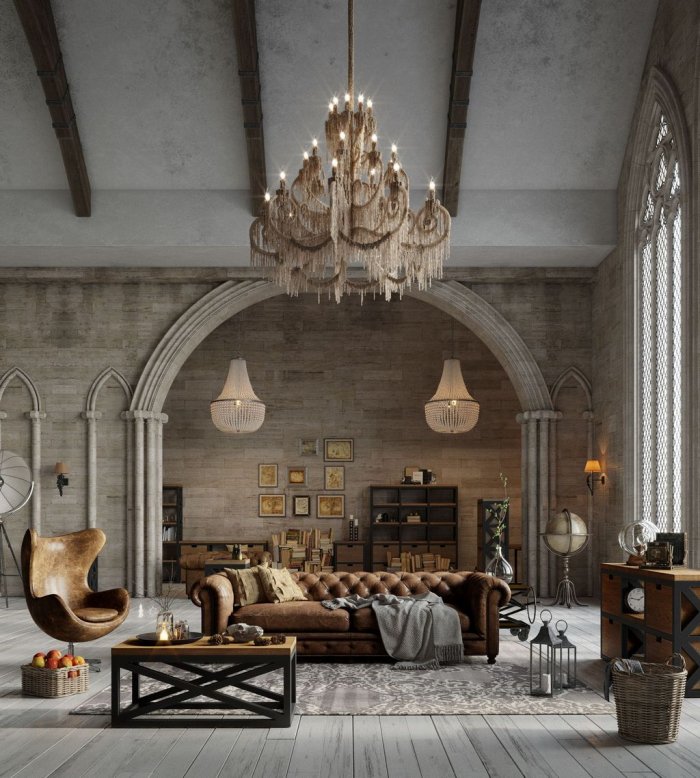 Замок Грэнтхэм Англия интерьер