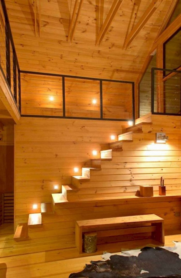 Освещение в деревянном доме