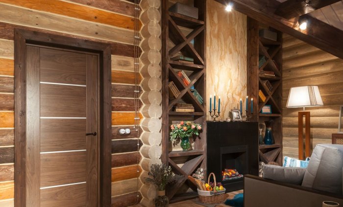 Дизайнерские решения в деревянном доме