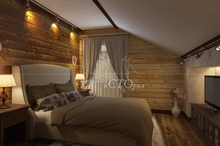 Интерьер комнаты в загородном доме