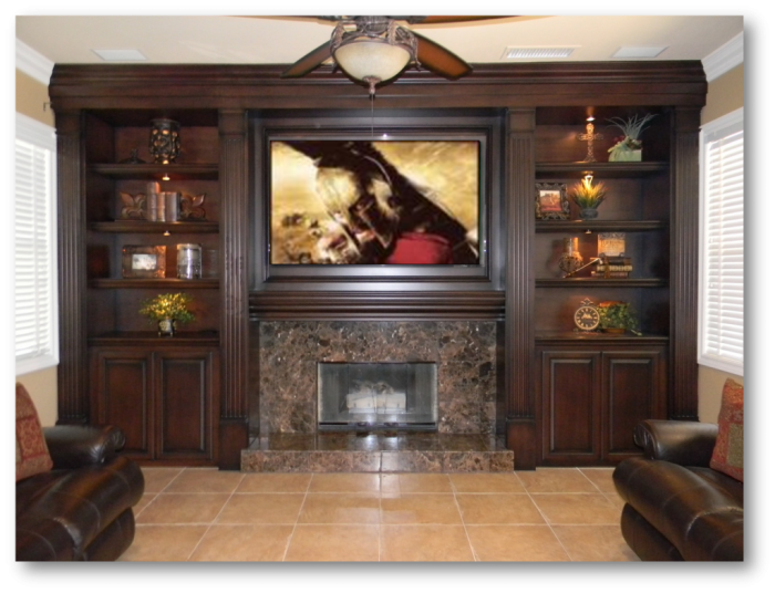 Мебель в гостиную с камином