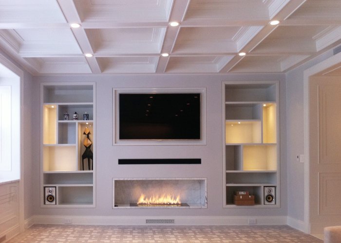 Ниша под телевизор и ками