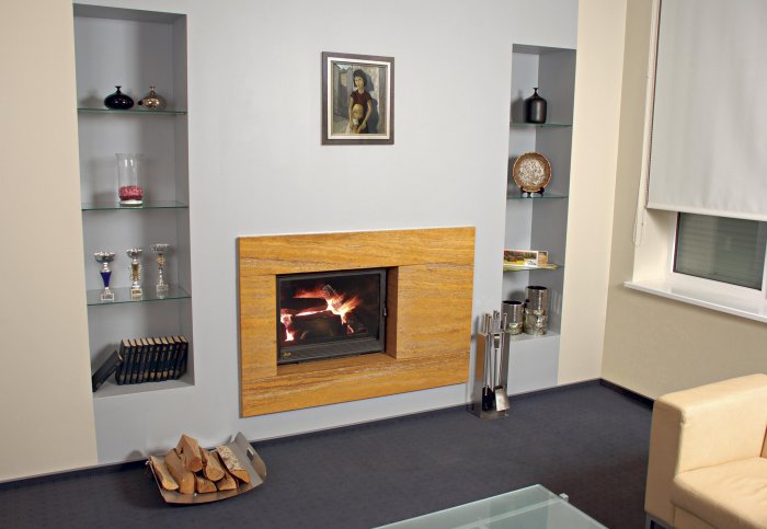 Электрокамин встраиваемый в стену