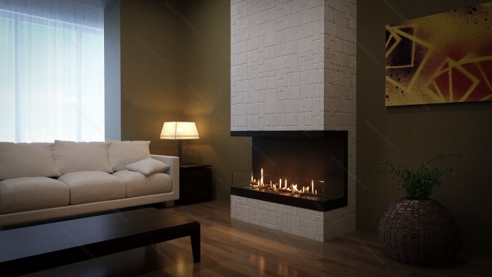 Биокамин Честер фронтальный 1000