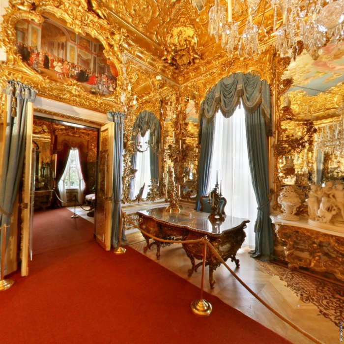 Бавария дворец Линдерхоф интерьер