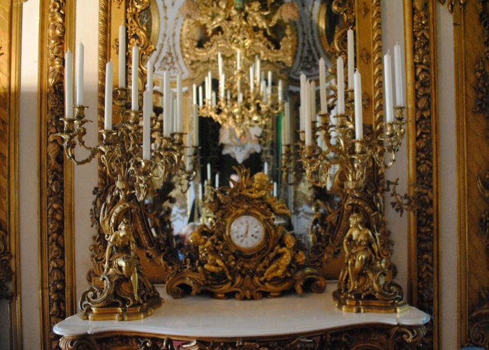 Линдерхоф замок зеркальный зал