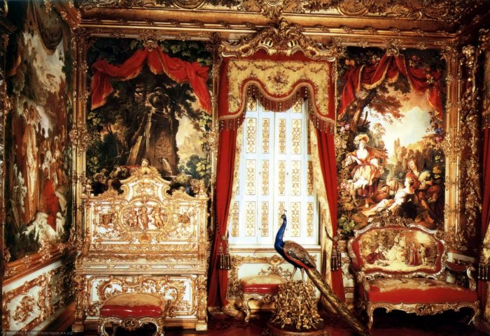 Бавария дворец Линдерхоф интерьер