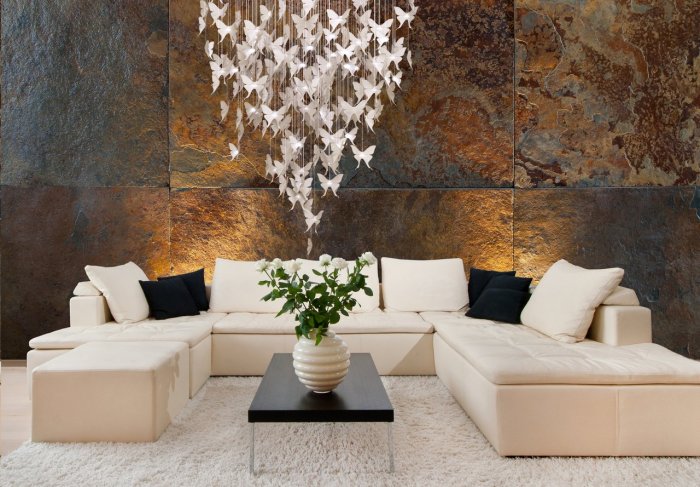 Декоративное покрытие для внутренней отделки стен