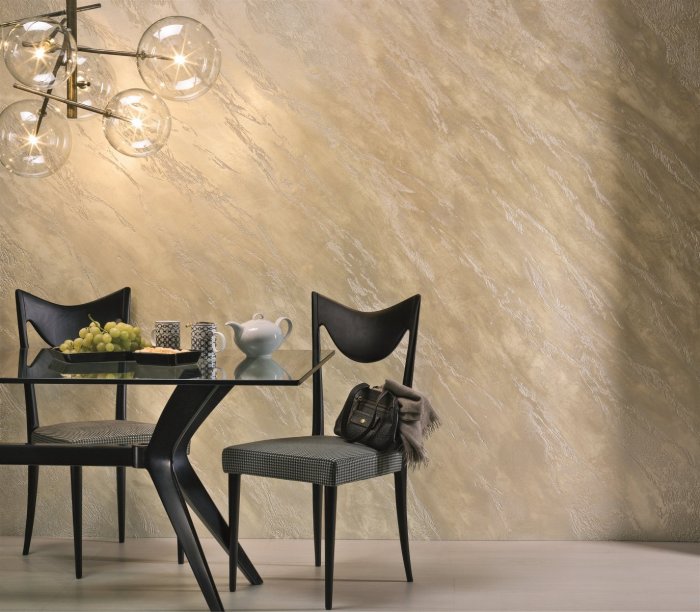 Декоративная штукатурка в интерьере