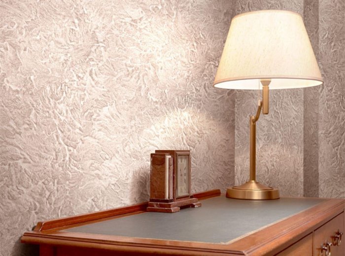 Фактурная штукатурка в интерьере